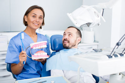 explaining orthodontist