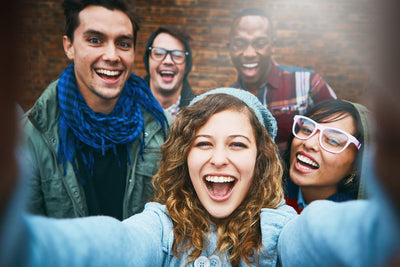 group of people smiling